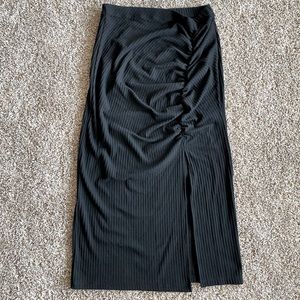 Only Ribbed Midi Skirt